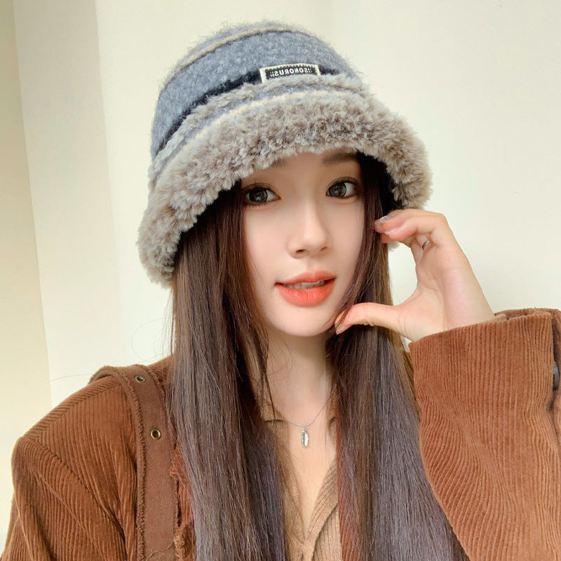 Autumn And Winter Dopamine Knitted Wool Cap Women's Warm Korean Style Buy Center