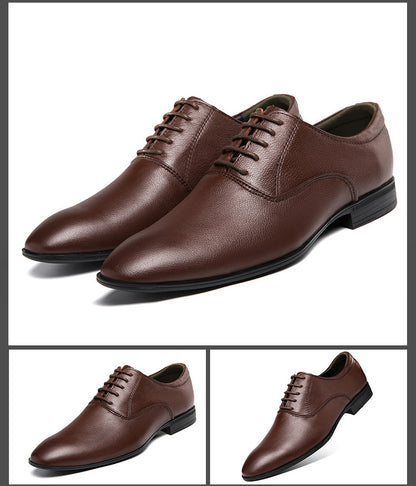 Newly Released at Buy Center: Men's Pointed Business Casual Leather Shoes