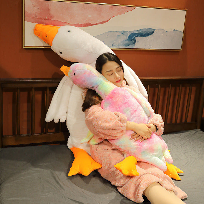 Hot New Items at Buy Center: Removable And Washable Big White Geese Leg-supporting Pillow Plush Toy