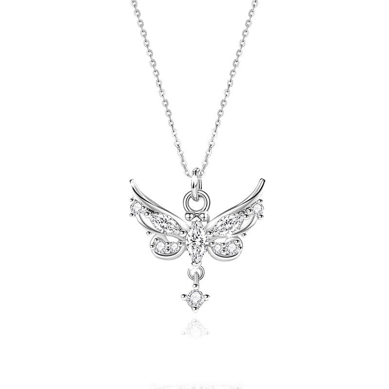 Buy Center Exclusive Offer-Love Wing Necklace Special-interest Design Butterfly Tassel Butterfly Love Wing Necklace