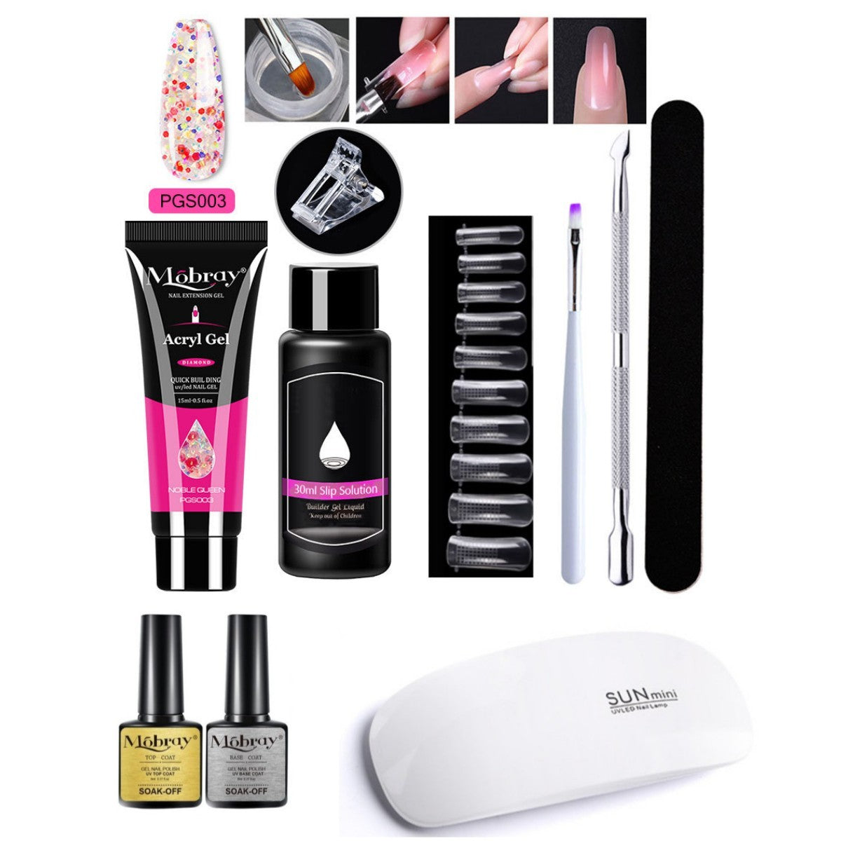 Buy Center Picks--Piece Nail Art Crystal Extender Set