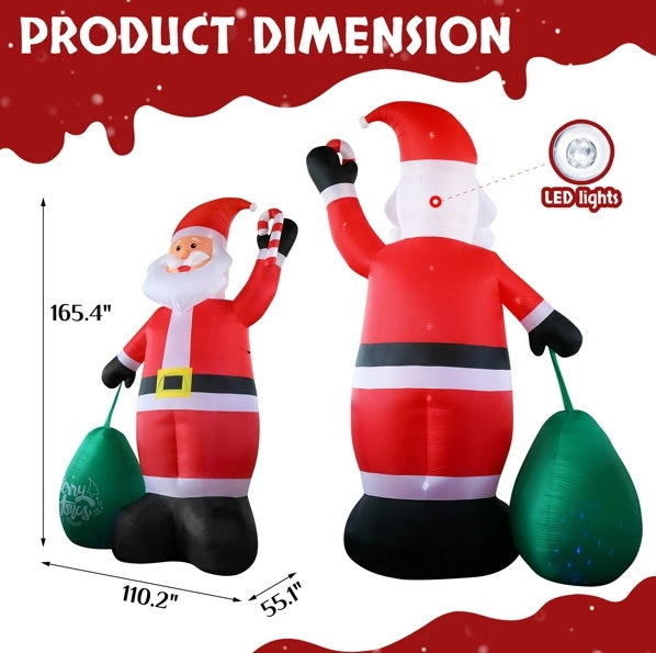 Giant Inflatable Santa Claus With Large Gift Bag | Computer & Office2 | Buy Center