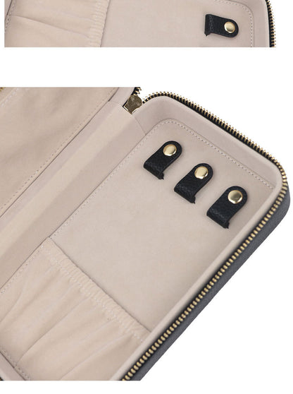 New at Buy Center: Large Capacity Leather Portable And Versatile Built-in Pouch Cosmetic Case