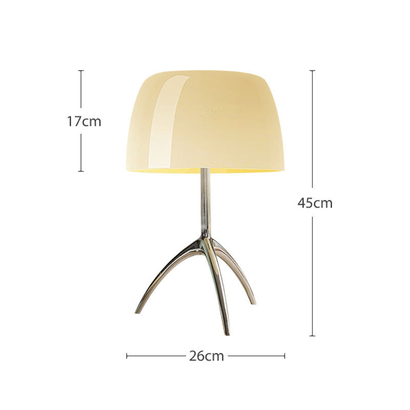 Just Arrived at Buy Center: Copper Table Lamp Middle Ancient House Retro Designer Lamps Large Beige Cover