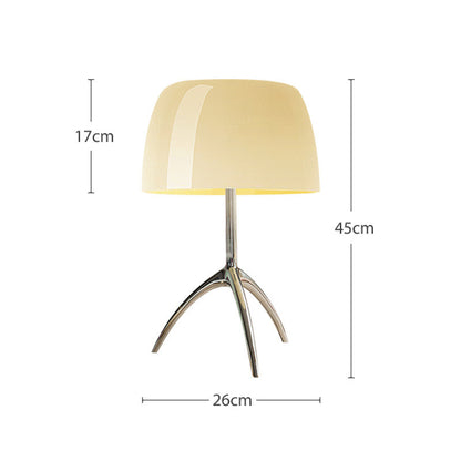 Just Arrived at Buy Center: Copper Table Lamp Middle Ancient House Retro Designer Lamps Large Beige Cover