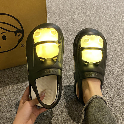 Just Arrived at Buy Center: 2024 Cute Slipper With Panda Lamp Summer Sandales Femme Light Funny Woman Slippers Shoes Women