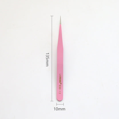 Trending Now at Buy Center: Stainless Steel Tweezers Macaron Colored Handbook And Paper Tape Pink Erect