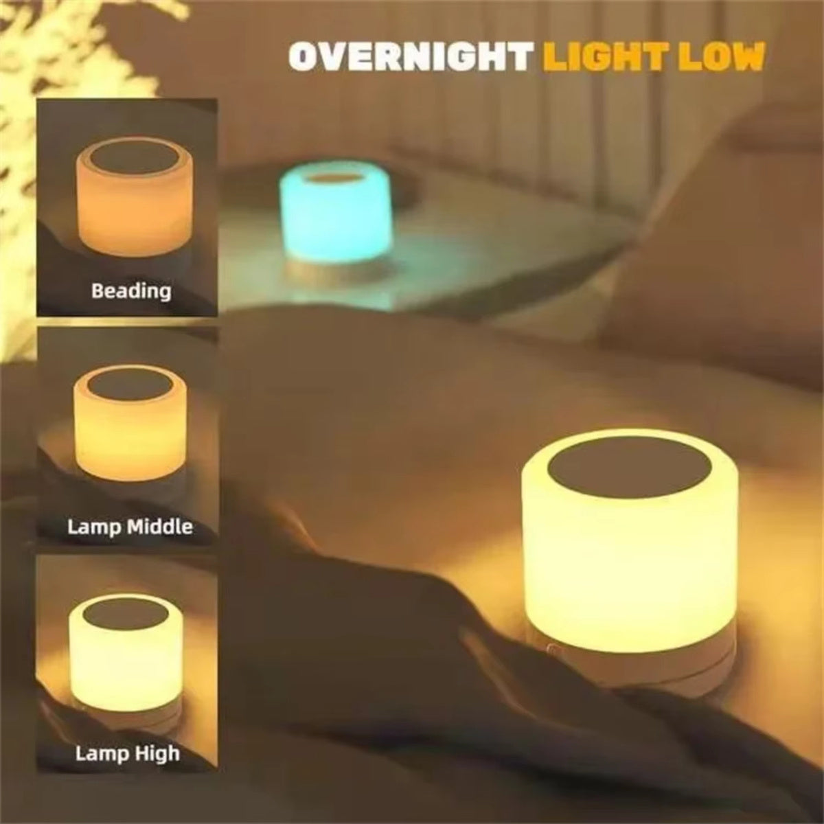 Mini Table Lamp Sensor Bedside Lamps 1200mAh Rechargeable LED Night Light Bedside Table Desk Lamp Bedroom Living Room Buy Center