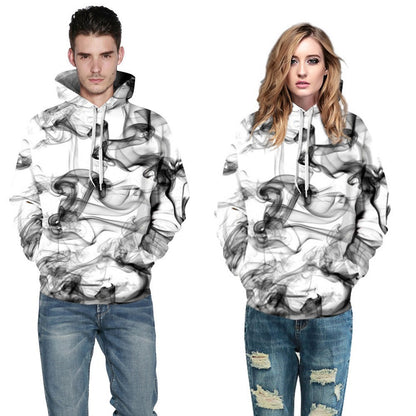 Just Arrived at Buy Center: Starry Sky Men's Color Ink Digital Printed Hoodie