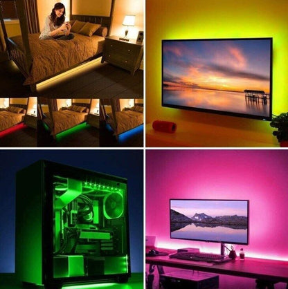 Fresh on the Scene at Buy Center: USB LED Light Strip 2-5M RGB Color 5050 Color Changing With TV Kitchen Lighting