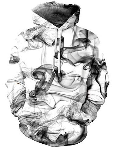 Just Arrived at Buy Center: Starry Sky Men's Color Ink Digital Printed Hoodie