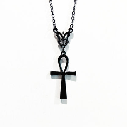 Buy Center Premium-Halloween Moth Cross Necklace Personalized Pendant