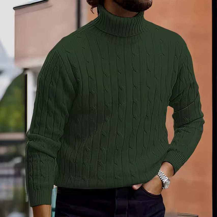 Men's Turtleneck Long Sleeve Sweater Casual Sweater Top | Men's Clothing3 | Buy Center