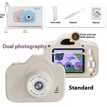 Newly Arrived at Buy Center: A3 Children's Camera Cartoon Digital Camera A3 Puqing Gray Dual Camera