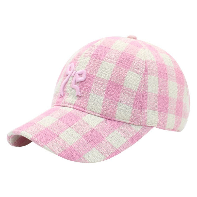 Spring Three-dimensional Embroidery Bow Baseball Cap Women's Fashionable Peaked Cap Sun Protection Hat Buy Center