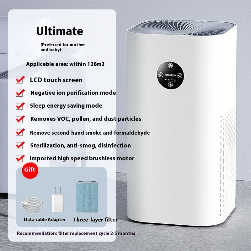 Newly Released at Buy Center: Air Purifier Formaldehyde Removal Deodorant Second-hand Smoke Anion Air Purifier Household Beige