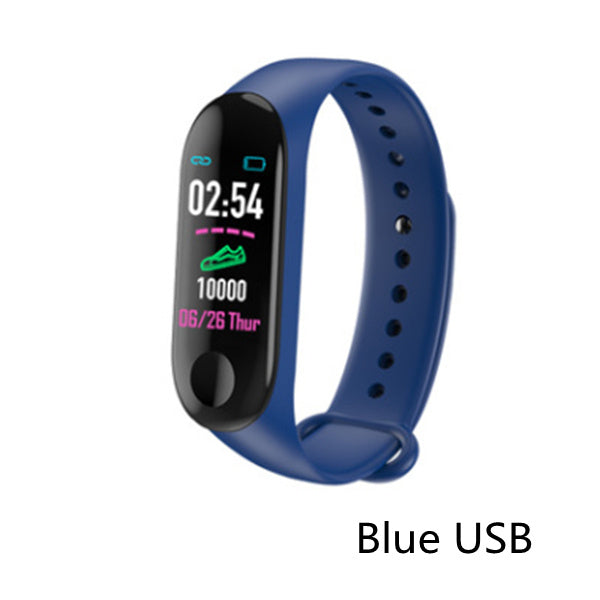 Compatible With , Smart Bracelet Heart Rate And Blood Pressure Exercise Meter Step Information Push Smart Reminder Color Bracelet