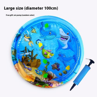 Just Arrived at Buy Center: Pet Pat Water Cushion Summer Cooling Dog Inflatable Water Injection Ice Mattress 100cm Underwater World 2