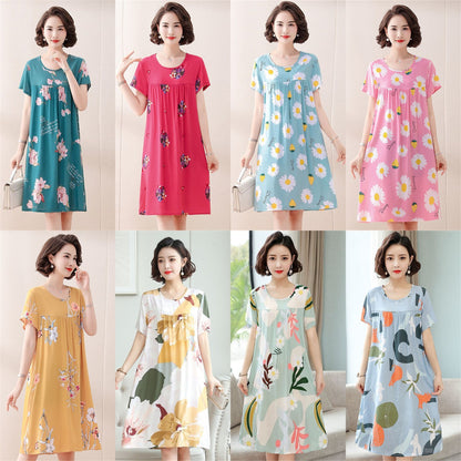 Summer Pajamas Plant Flower Dress | Women's Clothing3 | Buy Center