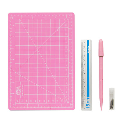 Hot New Items at Buy Center: Art Pen Knife Cutting Board Set Pink