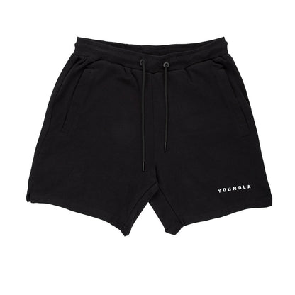 Newly Arrived at Buy Center: Fitness Casual Sports Running Cotton Split American Basketball Shorts Black