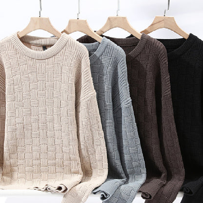 Knitted Men's New Fashion Round Neck Sweater | Men's Clothing2 | Buy Center