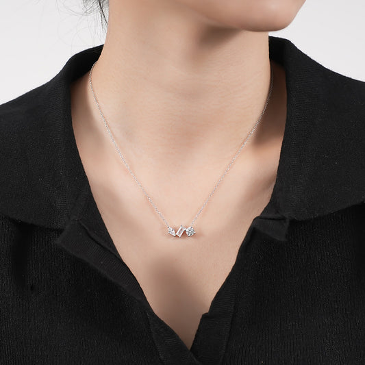 Buy Center Hot Pick-925 Silver Light Luxury Zircon Necklace