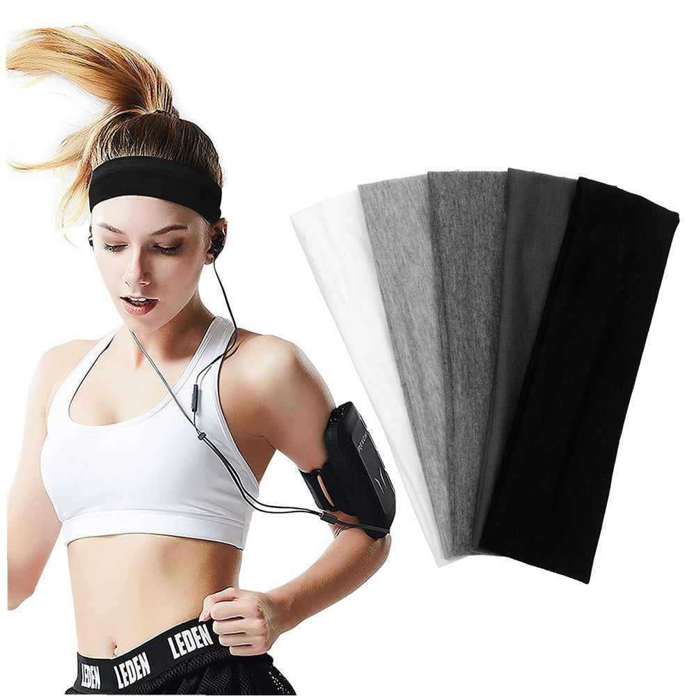 Hot New Arrivals at Buy Center: Sports Fitness Bandeau Solid Color Hair Band