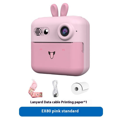 Just Arrived at Buy Center: Children's Camera Handheld Camera SLR Double Lens Mini Toy EX80 Pink Standard