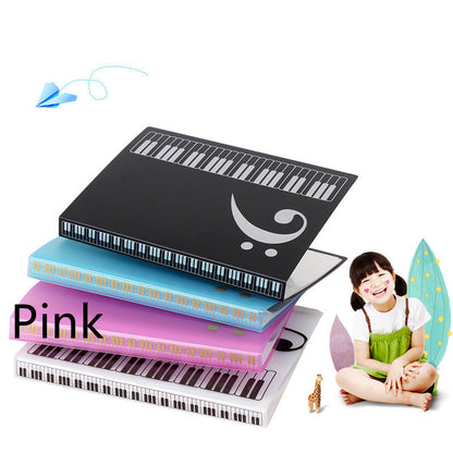 Just Arrived at Buy Center: Piano Score Folder Music Score Transparent Insert Can Be Modified Pink