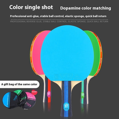 Hot New Items at Buy Center: Colorful Pure Wood Single Racket Cover Professional High Elastic Long Handle Horizontal