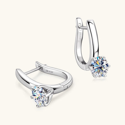 Six-claw Diamond Earring Ear Clip Buy Center