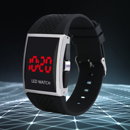 Men Women Casual Unisex White Black LED Digital Sports Wrist Watch Wristwatch Date Clock