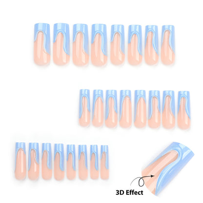 Newly Released at Buy Center: Sky Blue Manicure Rectangular Nail Tip