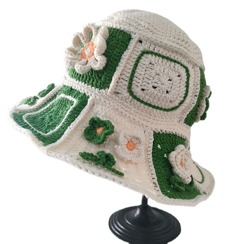 Handmade Art Crocheted Hat Breathable Cute Buy Center