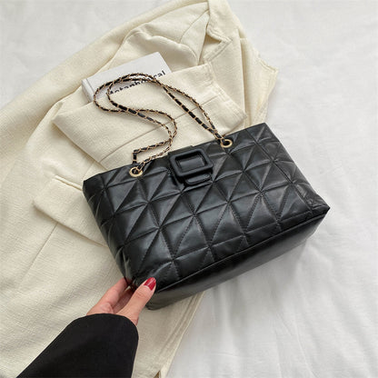 Sacs à bandoulière pour femmes, nouveau sac à chaîne en losange de style Chanel chic et tendance