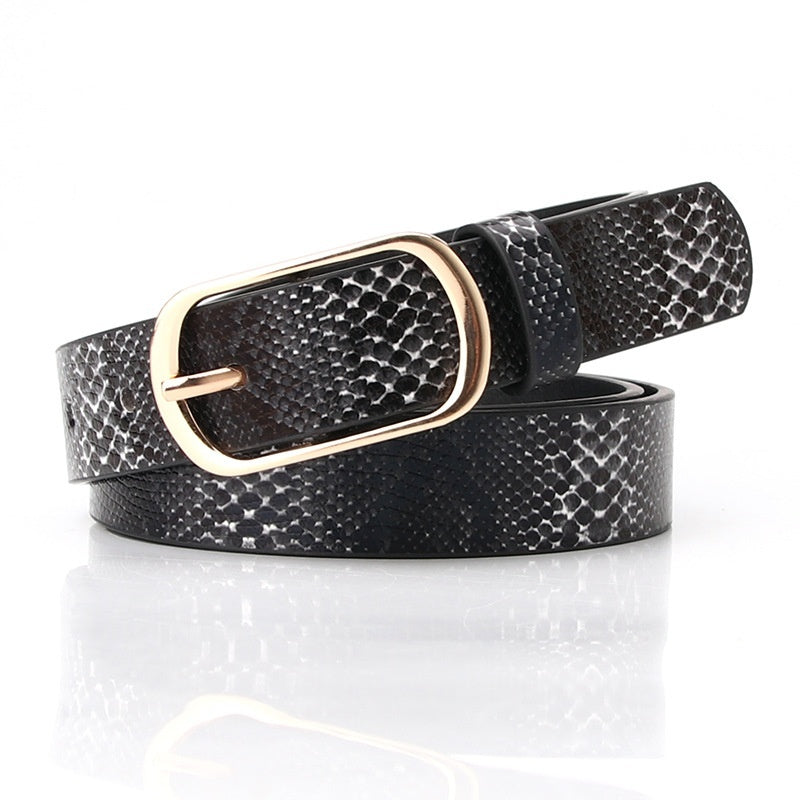 Ceinture à boucle ardillon tendance pour femme