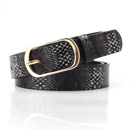 Ceinture à boucle ardillon tendance pour femme