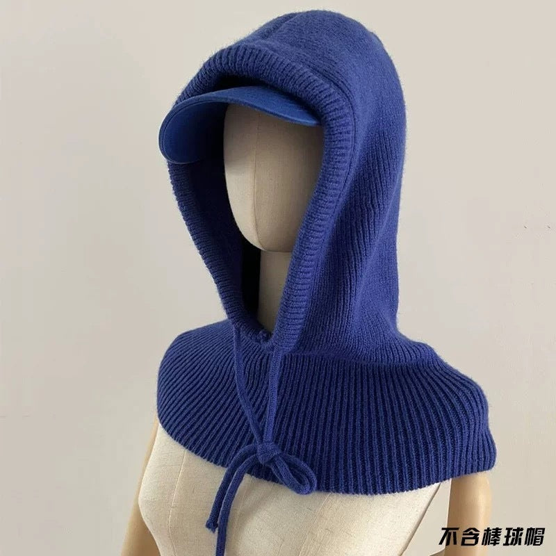 Autumn And Winter Knitting Scarf Integrated Sleeve Cap Buy Center