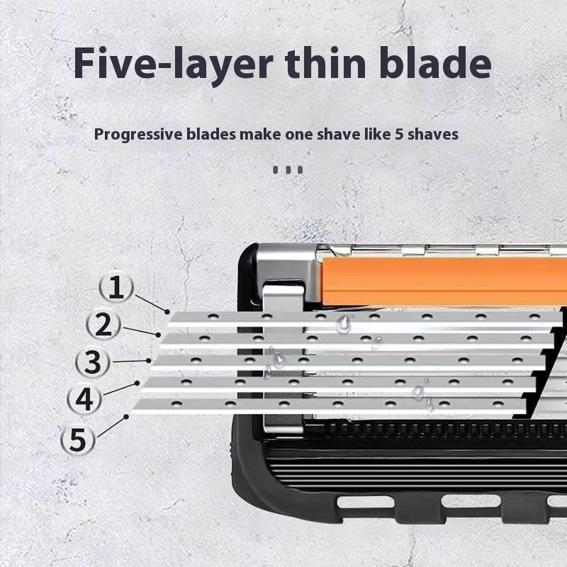 5-layer Shaver Manual Shaver Men's Shaving Razor Geely Universal Speed Cutter Head Buy Center