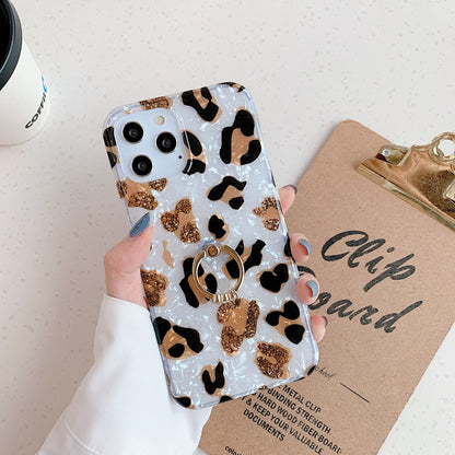 Fresh on the Scene at Buy Center: Leopard Print Shell Pattern Drop-resistant Phone Case