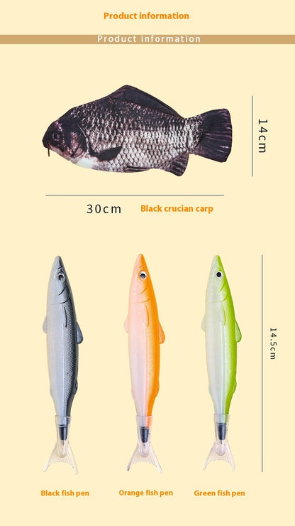 Newly Released at Buy Center: Creative Large Capacity Student Crucian Carp Pencil Case