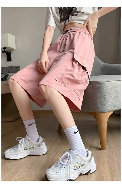 Fresh on the Scene at Buy Center: Women's Casual Sports Loose Wide Leg Middle Pants