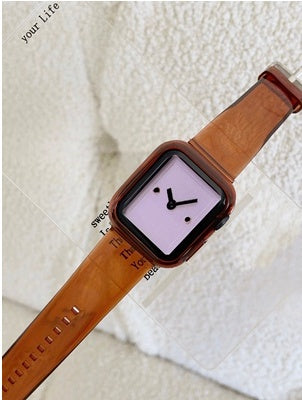 Fresh Arrivals at Buy Center: Brown Transparent Suitable For Iwatch Watch Strap