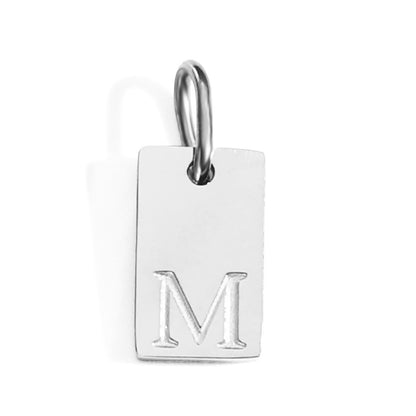 Buy Center Excellence-26 English Letters Pendant Parts Stainless Steel Gold-plated Pendant