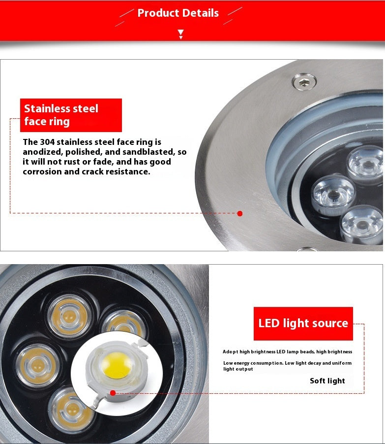 Fresh Arrivals at Buy Center: Underground Led Outdoor Waterproof Buried Spotlight Embedded Tree Projection Lamp