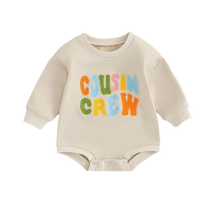 Fresh Arrivals at Buy Center: Crawling Suit Letter Towel Embroidery Jumpsuit