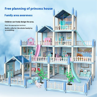 Fresh Arrivals at Buy Center: Girls Playing House Diy Assembled Princess House Villa Toys