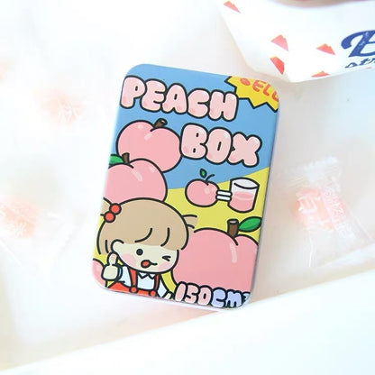 Now Available at Buy Center: Creative Cute Hand Account Material Sticker Storage Iron Box Peach girl