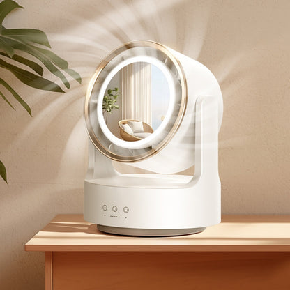 Just Arrived at Buy Center: Desktop Rotatable Mirror Fill Light Fan